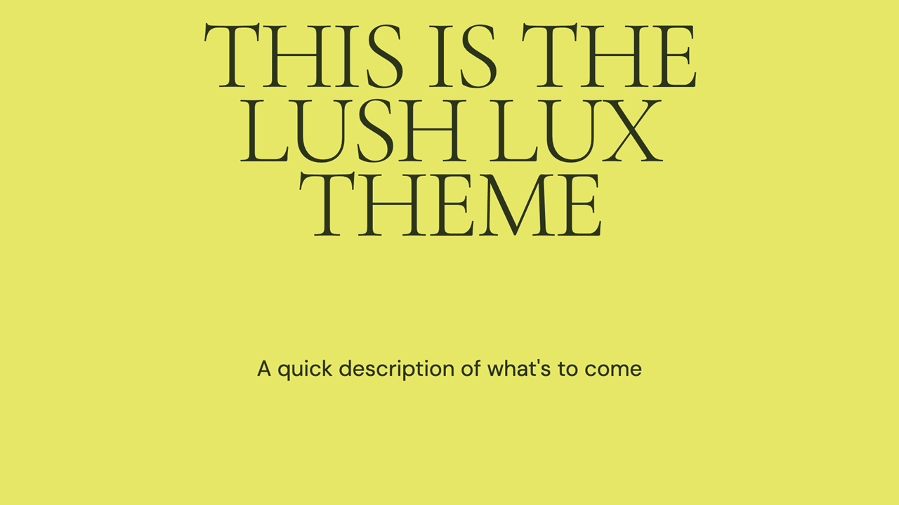 Превью стиля Lux Lush